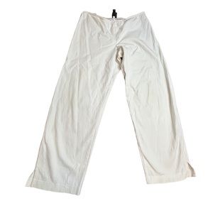 Eileen Fisher White Cropped Pants Size L Women